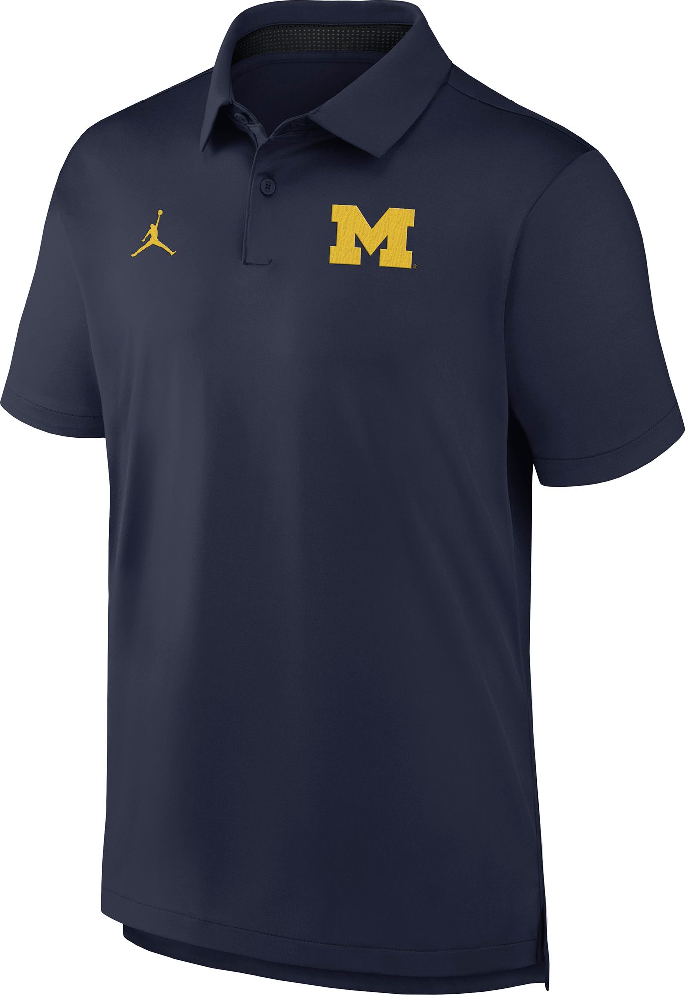 Jordan Men's Michigan Wolverines College Navy Tour Polo