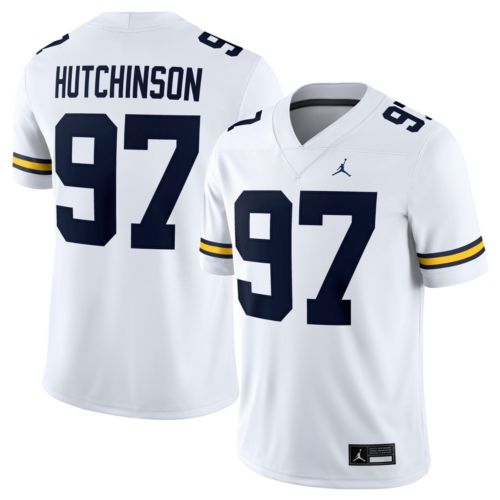 Jordan Men's Michigan Wolverines #1 Maize Dri-FIT Replica