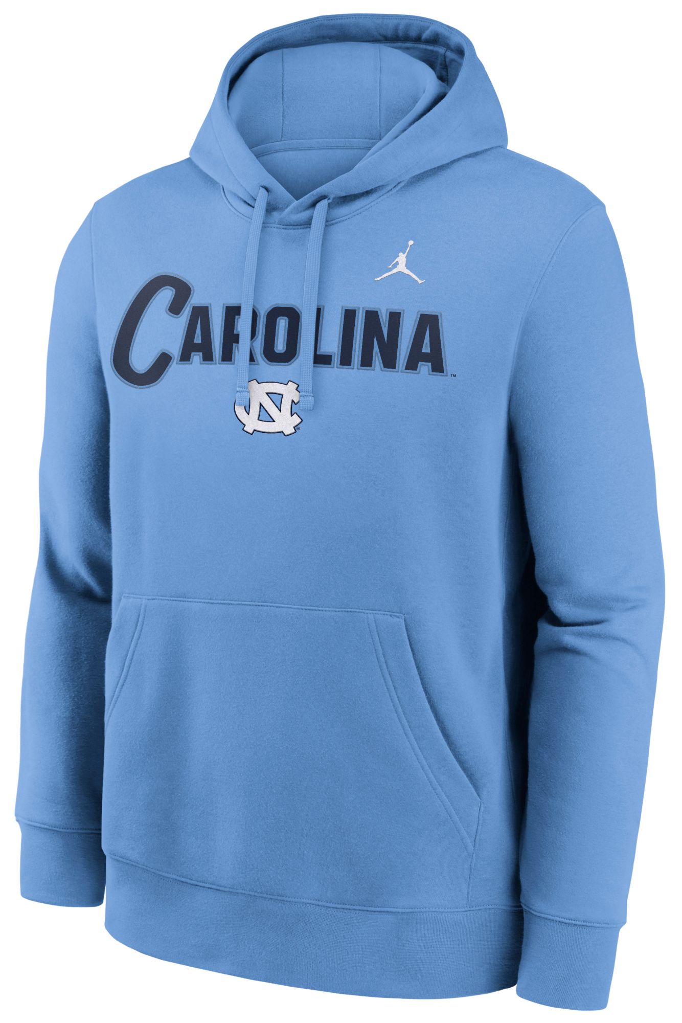 Jordan Men's North Carolina Tar Heels Valor Blue Club Fleece Tackle Twill Hoodie