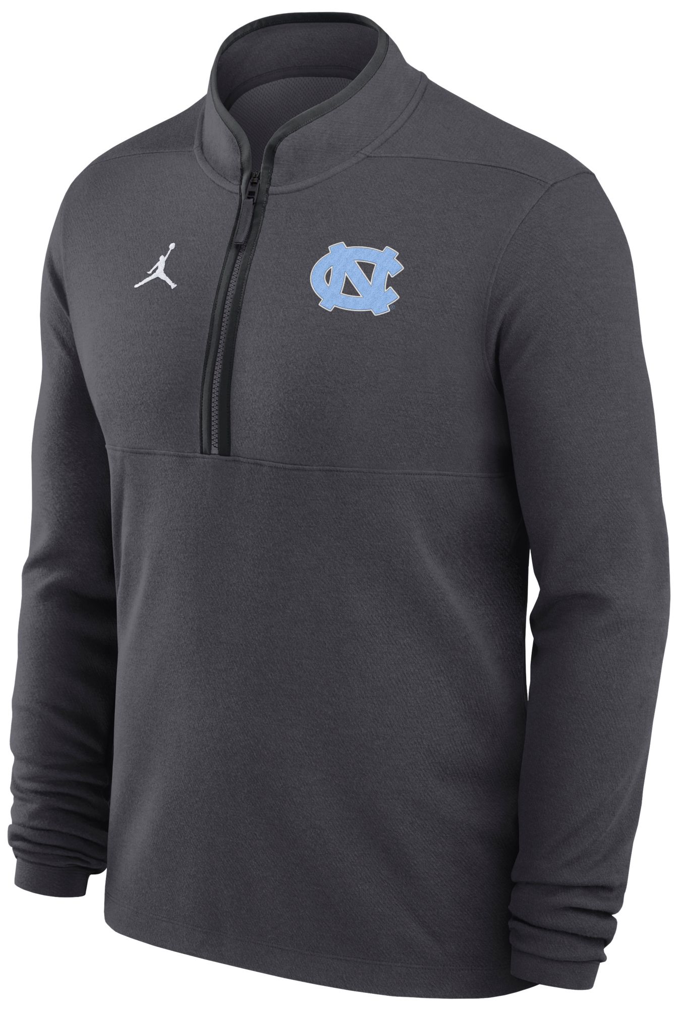 Jordan Men's North Carolina Tar Heels Anthracite Victory 1/2-Zip Jacket