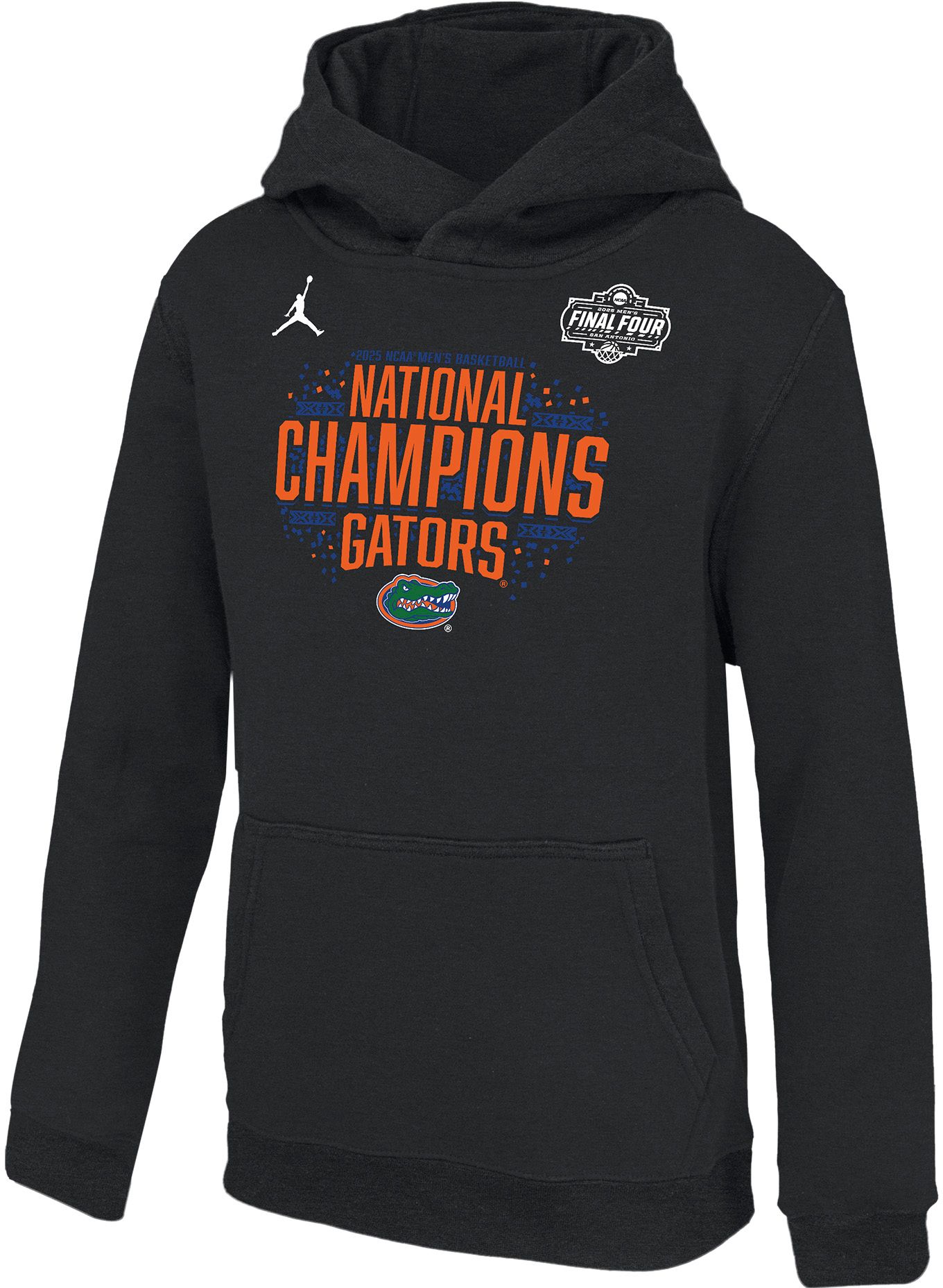 Jordan Youth 2025 Men's Basketball National Champions Florida Gators Locker Room Pullover Hoodie