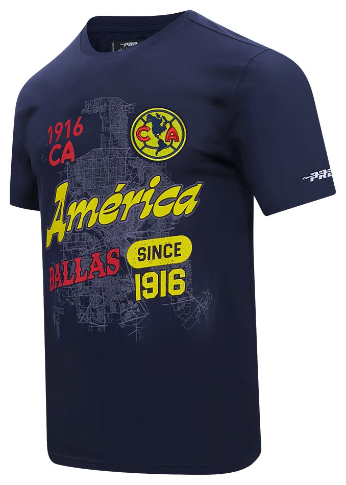 Pro Standard Adult Club America Midnight Navy Mapped City Dallas T-Shirt