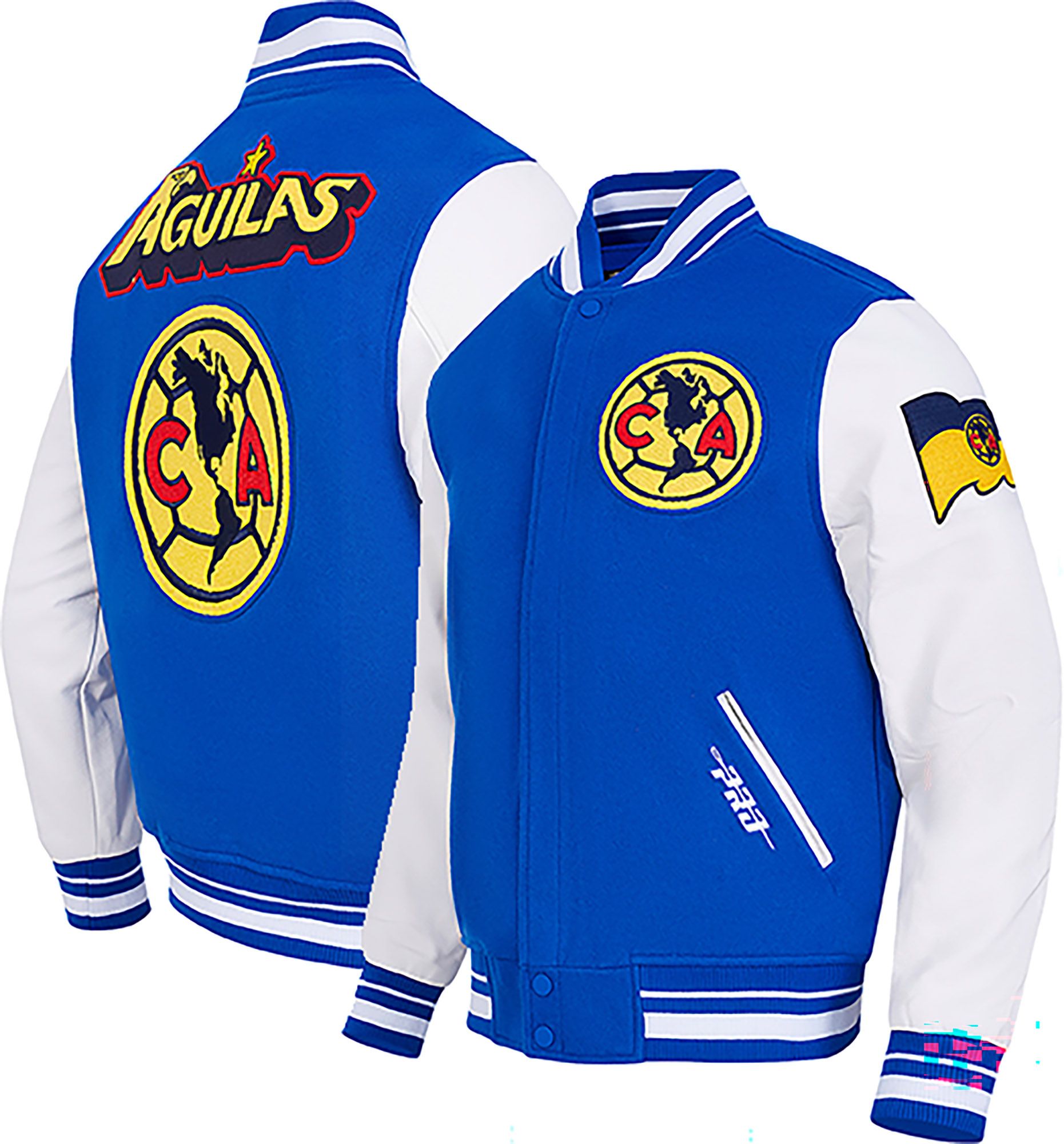Pro Standard Adult Club America Blue Alternate Team Logo Varsity Stadium Jacket