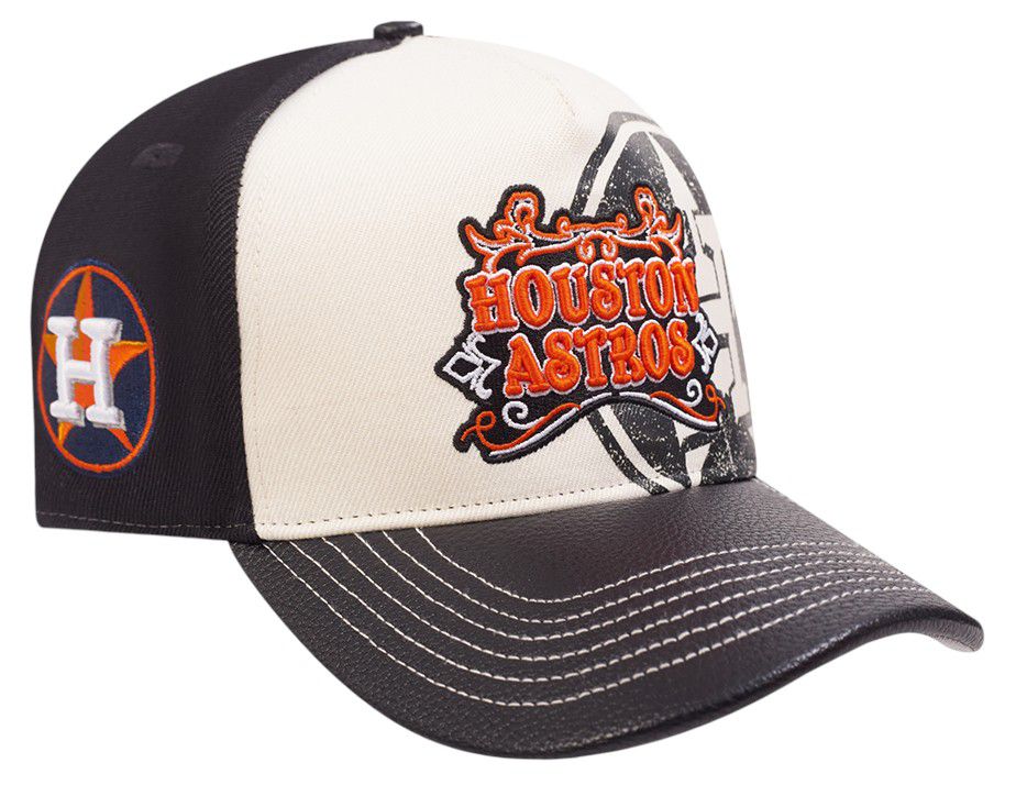 Pro Standard Adult Houston Astros Cream Wool Strapback Hat