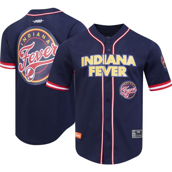 Pro Standard Men's Indiana Fever Mesh Navy Button-Down Jersey