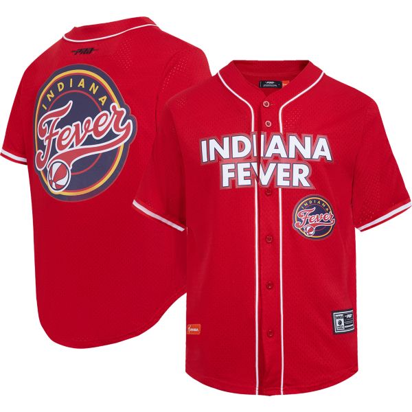 Pro Standard Men's Indiana Fever Mesh Red Button-Down Jersey