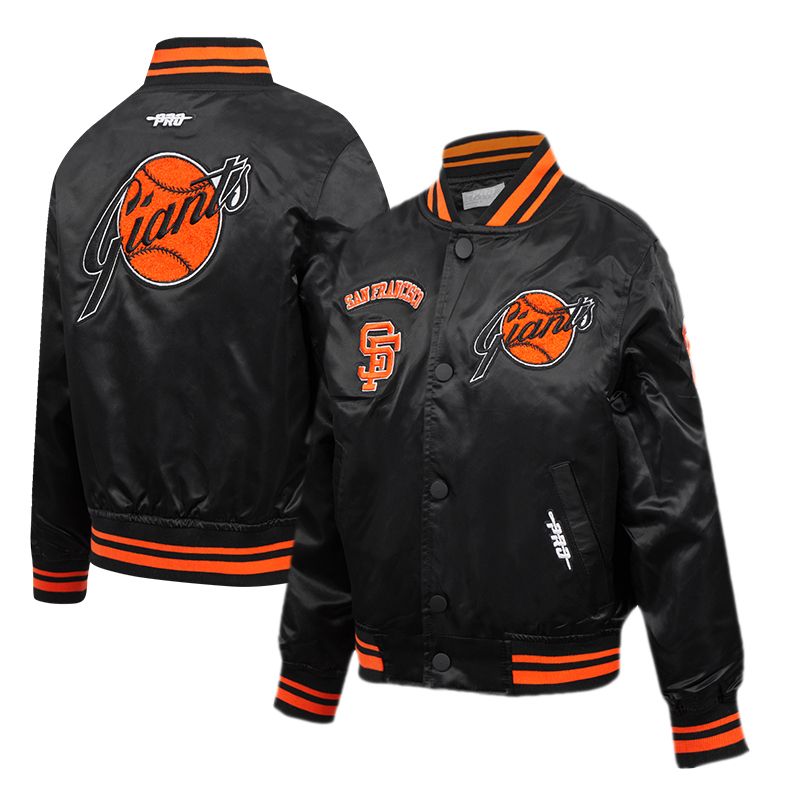 Pro Standard Boys' San Francisco Giants Black Classic Satin Jacket