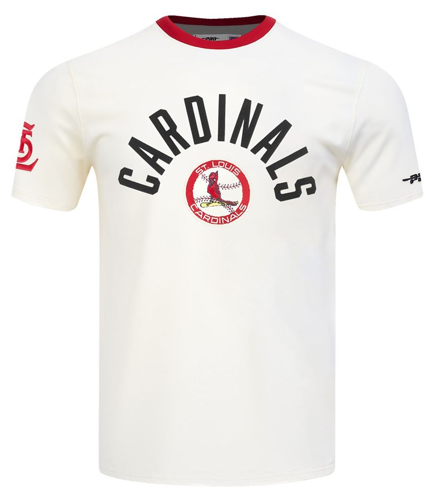 Pro Standard Men's St. Louis Cardinals Cream Modern Originals T-Shirt