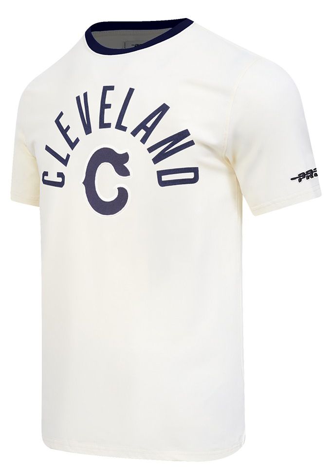Pro Standard Men's Cleveland Guardians Cream Modern Originals T-Shirt