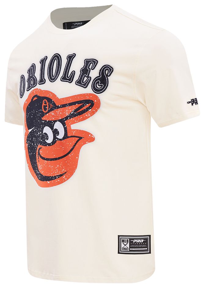 Pro Standard Men's Baltimore Orioles Cream Rebel Athletics Stacked Logo Short Sleeve T-Shirt