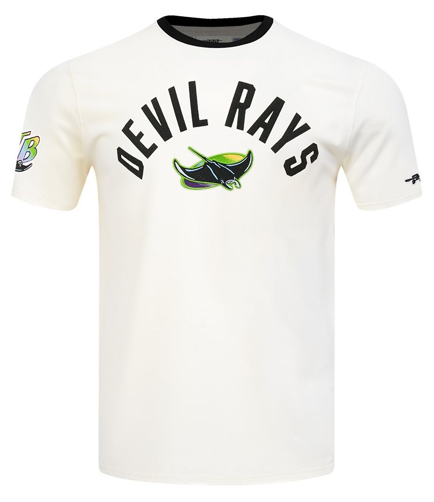 Pro Standard Men's Tampa Bay Rays Cream Modern Originals T-Shirt