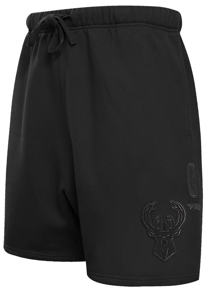 Pro Standard Men's Milwaukee Bucks Black Neutral Fleece Shorts
