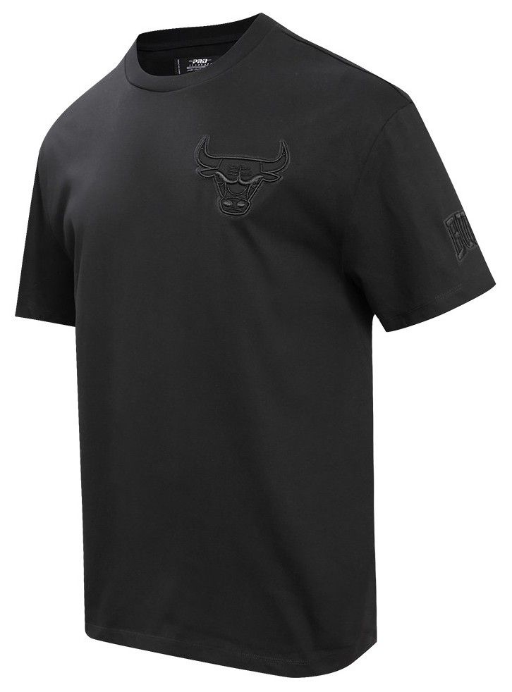Pro Standard Men's Chicago Bulls Black Neutral Drop Shoulder Short Sleeve T-Shirt