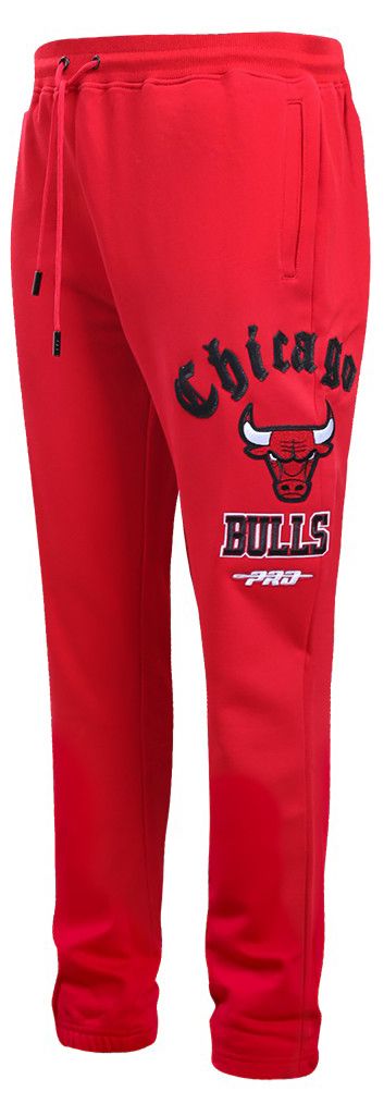 Pro Standard Men's Chicago Bulls Red Old English Fleece Sweatpants