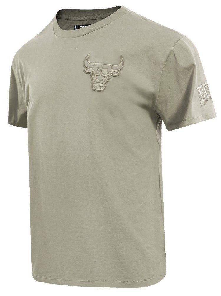 Pro Standard Men's Chicago Bulls Taupe Neutral Drop Shoulder Short Sleeve T-Shirt