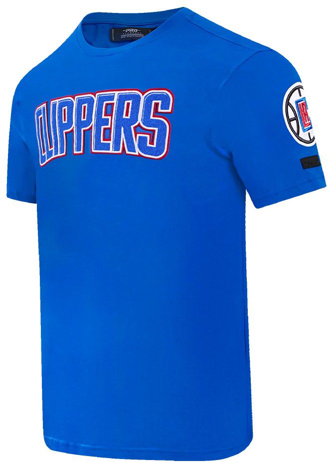 Pro Standard Men's Los Angeles Clippers Blue Classic Chenille T-Shirt