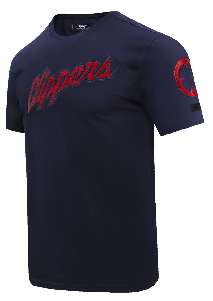 Pro Standard Men's Los Angeles Clippers Navy Classic Chenille T-Shirt