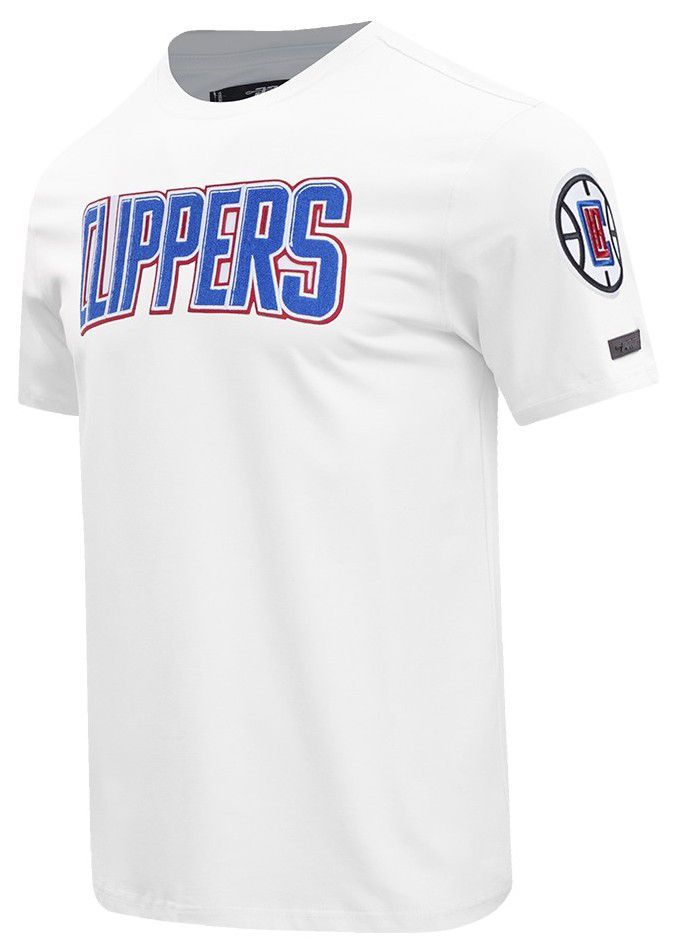 Pro Standard Men's Los Angeles Clippers White Classic Chenille T-Shirt