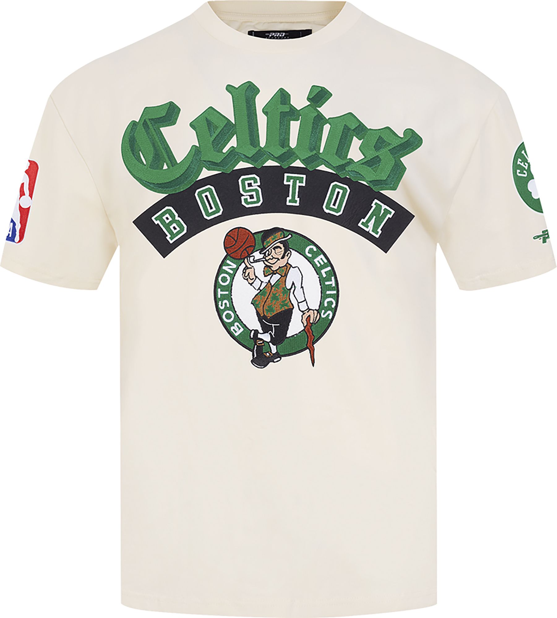 Pro Standard Men's Boston Celtics Cream Best Of Drop Shoulder T-Shirt