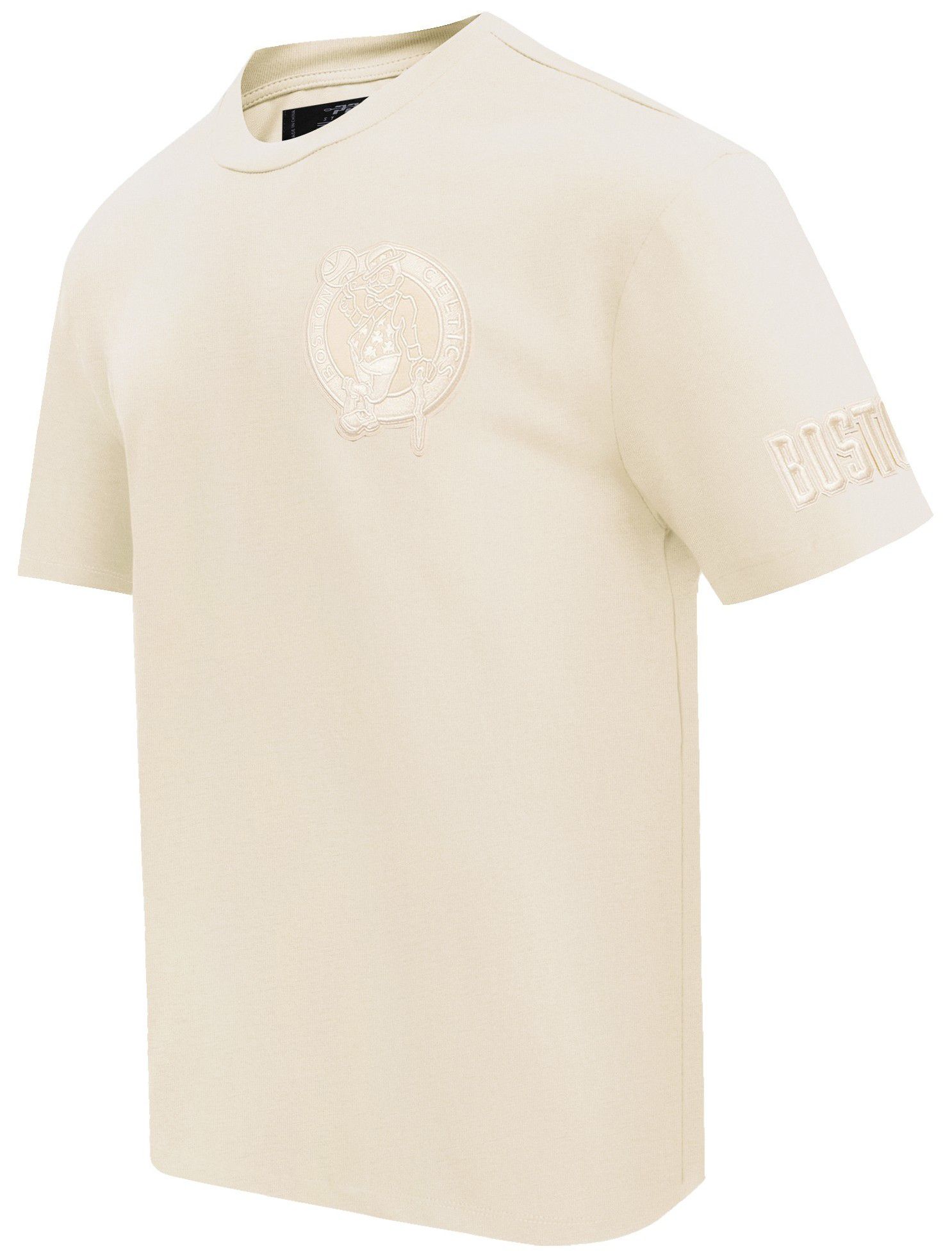 Pro Standard Men's Boston Celtics Off White Neutral Drop Shoulder Short Sleeve T-Shirt