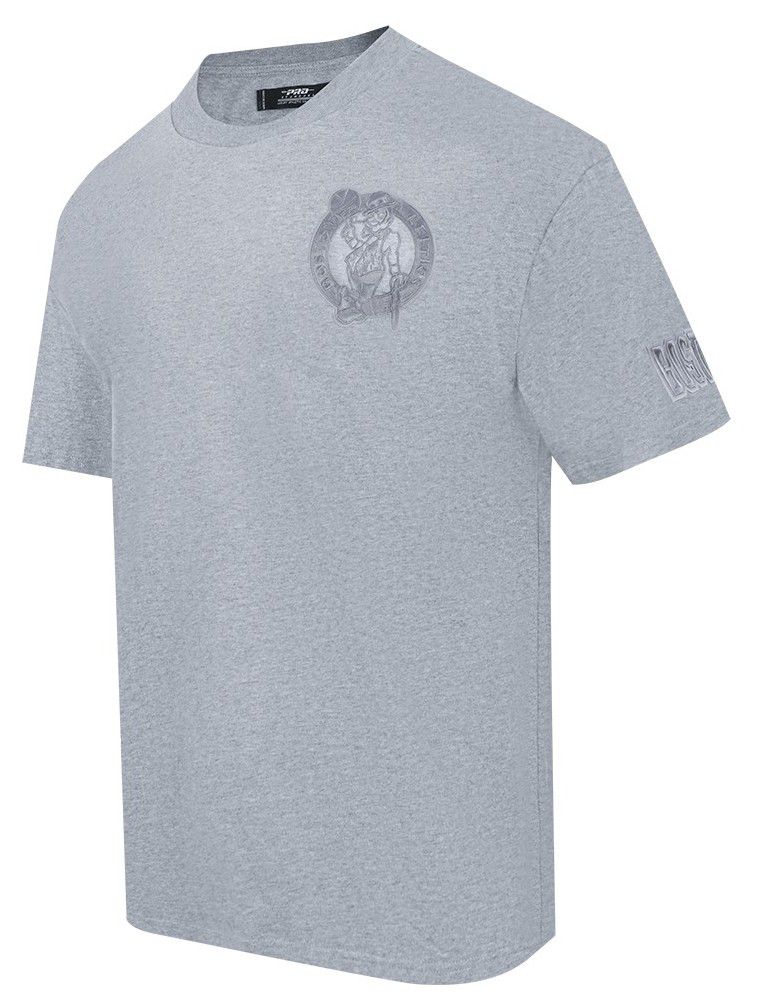 Pro Standard Men's Boston Celtics Gray Neutral Drop Shoulder Short Sleeve T-Shirt