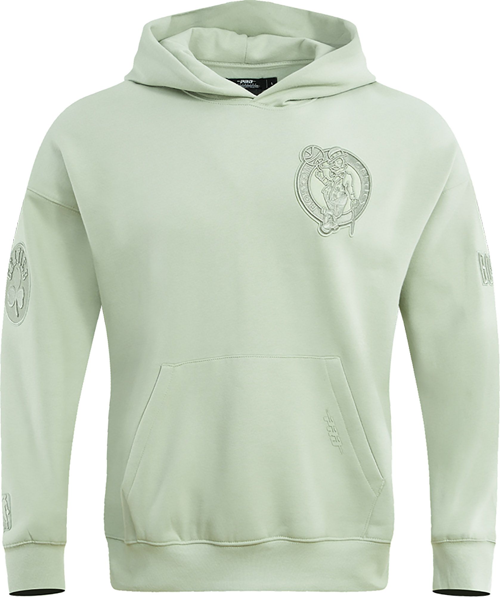 Pro Standard Men's Boston Celtics Taupe Neutral Drop Shoulder Fleece Hoodie