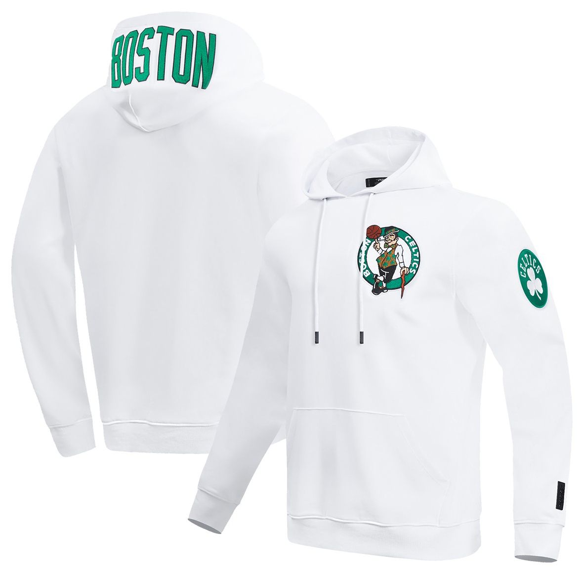 Pro Standard Men's Boston Celtics White Classic Chenille Pullover Hoodie