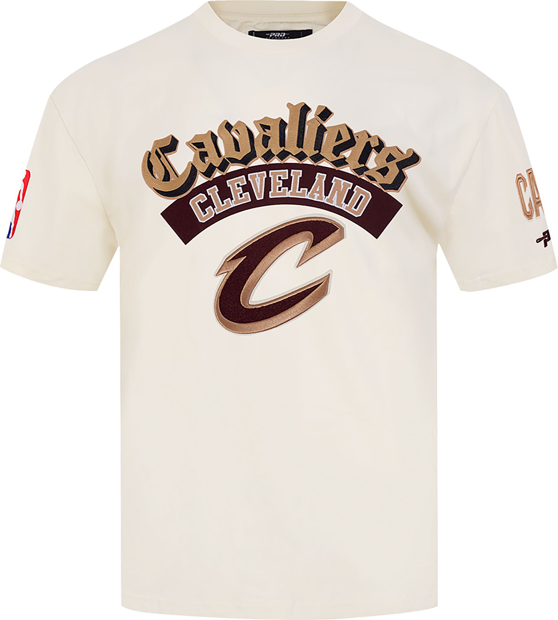Pro Standard Men's Cleveland Cavaliers Cream Best Of Drop Shoulder T-Shirt