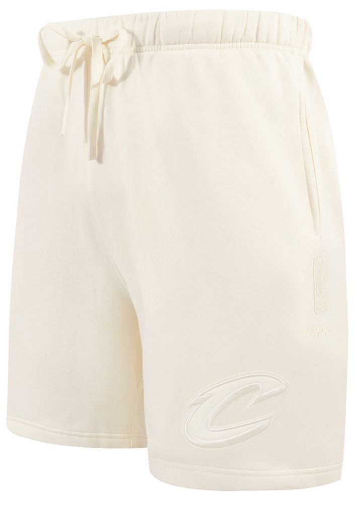Pro Standard Men's Cleveland Cavaliers Off-White Neutral Fleece Shorts