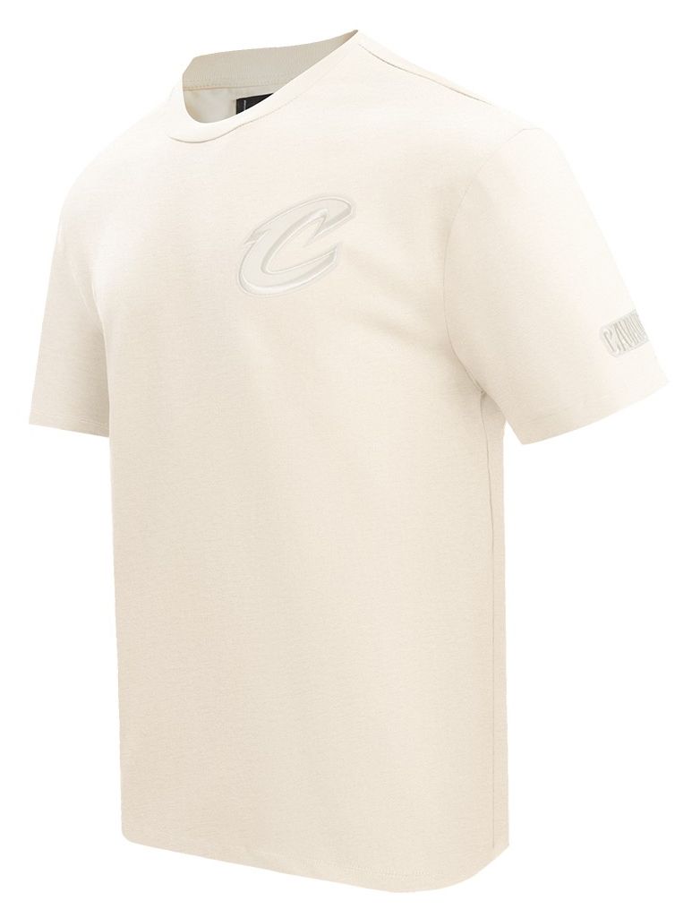 Pro Standard Men's Cleveland Cavaliers Off White Neutral Drop Shoulder Short Sleeve T-Shirt, Off-white