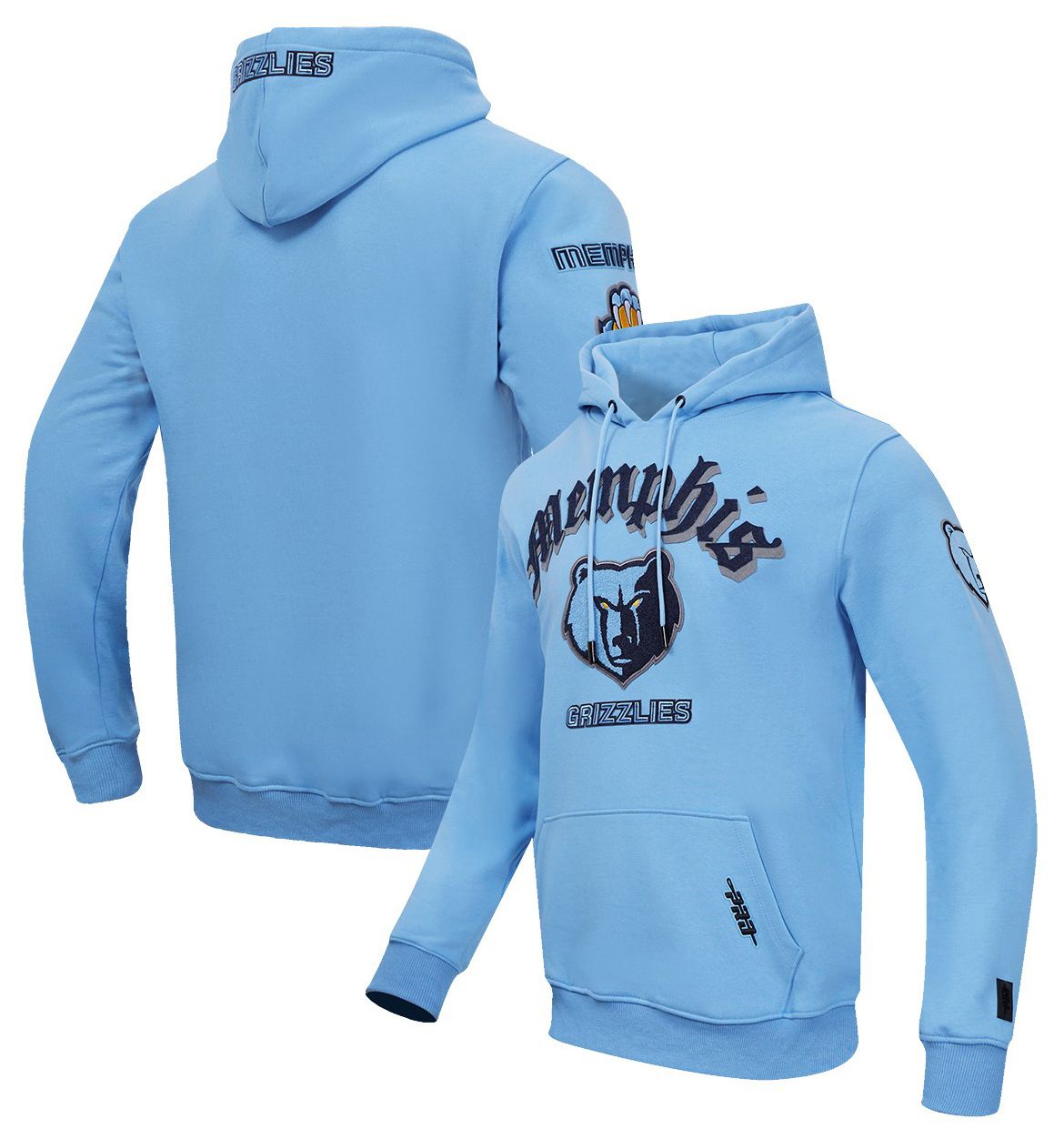 Pro Standard Men's Memphis Grizzlies Blue Old English Fleece Hoodie