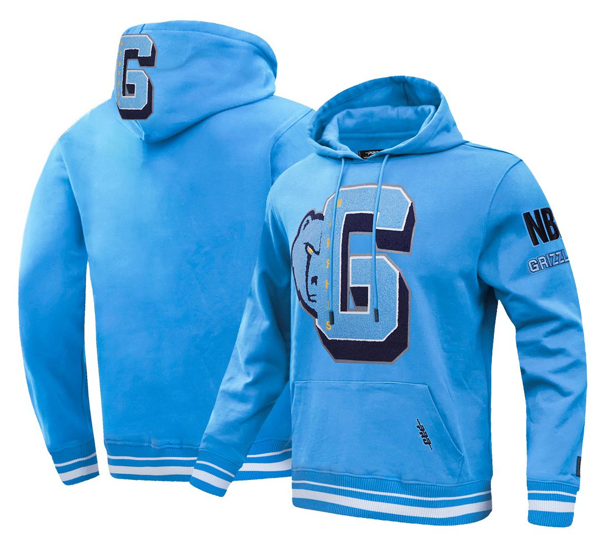 Pro Standard Men's Memphis Grizzlies Blue Mash Up Rib Fleece Crewneck Sweatshirt