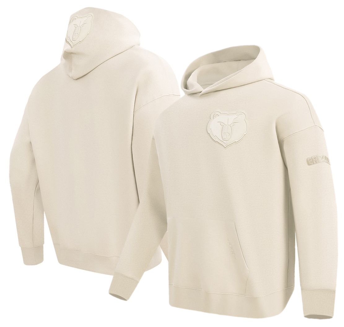Pro Standard Men's Memphis Grizzlies Off White Neutral Drop Shoulder Fleece Hoodie
