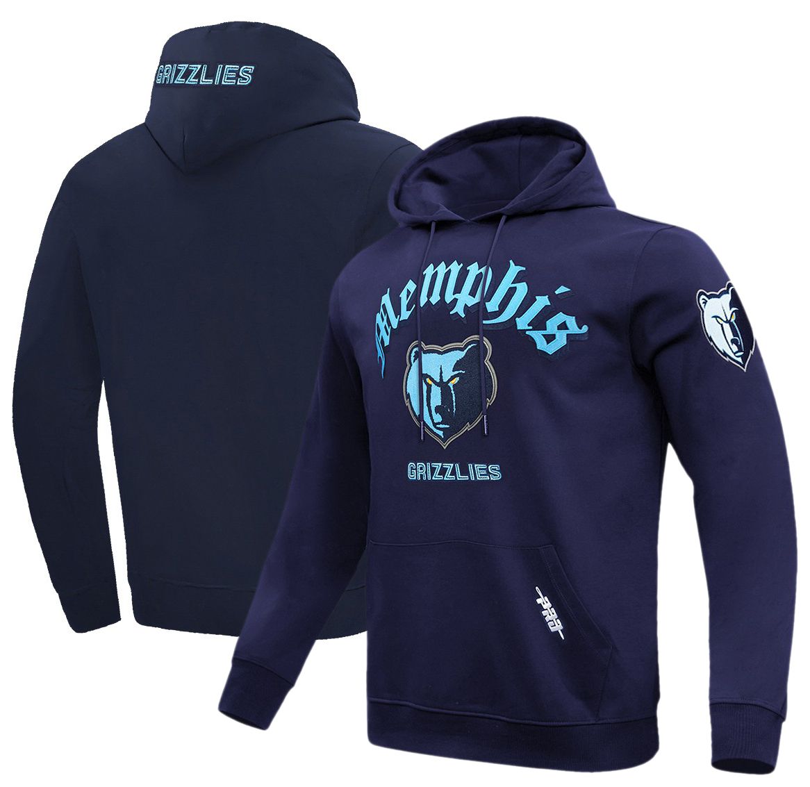 Pro Standard Men's Memphis Grizzlies Navy Old English Fleece Hoodie