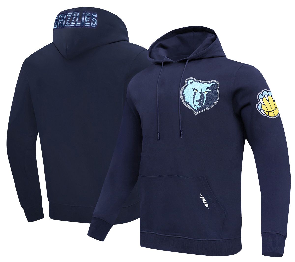 Pro Standard Men's Memphis Grizzlies Navy Classic Chenille Pullover Hoodie