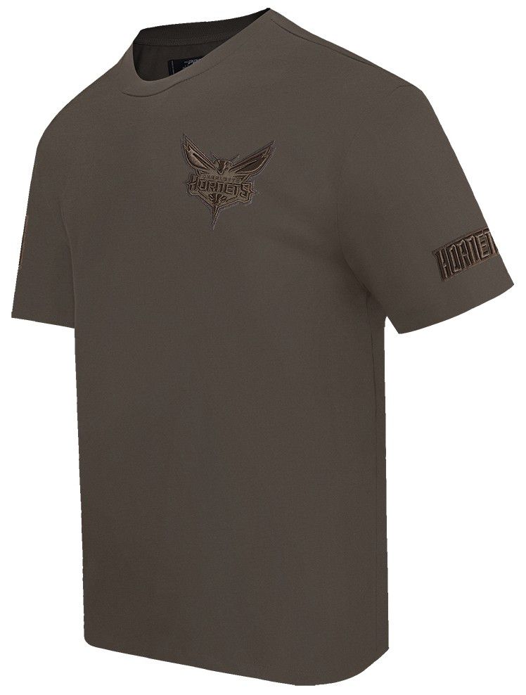 Pro Standard Men's Charlotte Hornets Taupe Neutral Drop Shoulder Short Sleeve T-Shirt