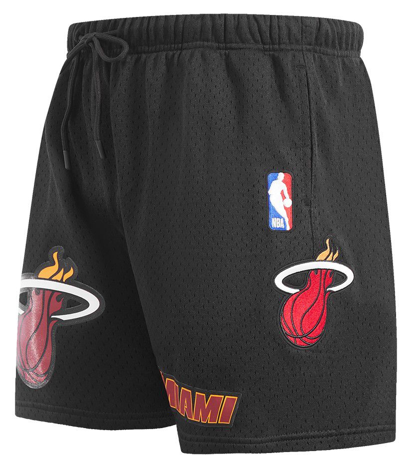 Pro Standard Men's Miami Heat Black Classic Mesh Shorts