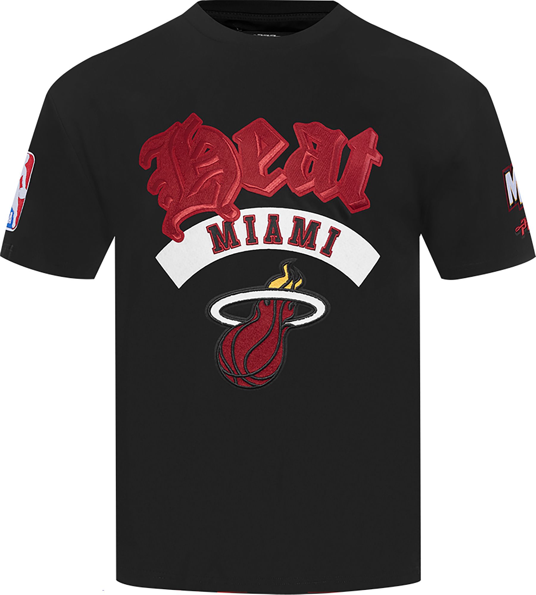 Pro Standard Men's Miami Heat Black Best Of Drop Shoulder T-Shirt