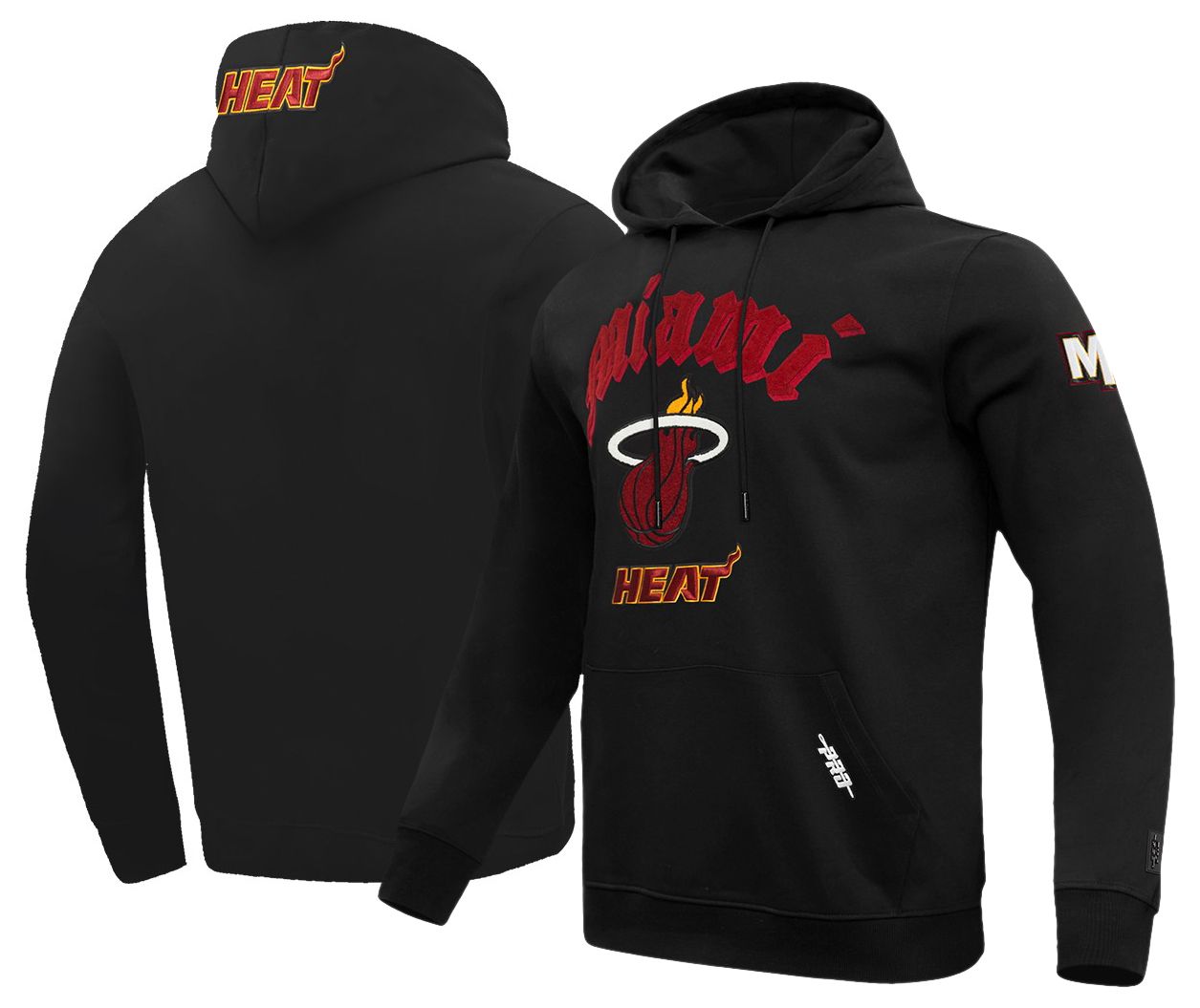 Pro Standard Men's Miami Heat Black Old English Fleece Hoodie