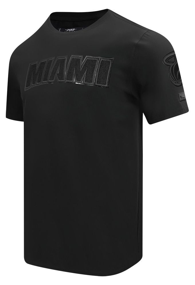 Pro Standard Men's Miami Heat Triple Black Short Sleeve T-Shirt