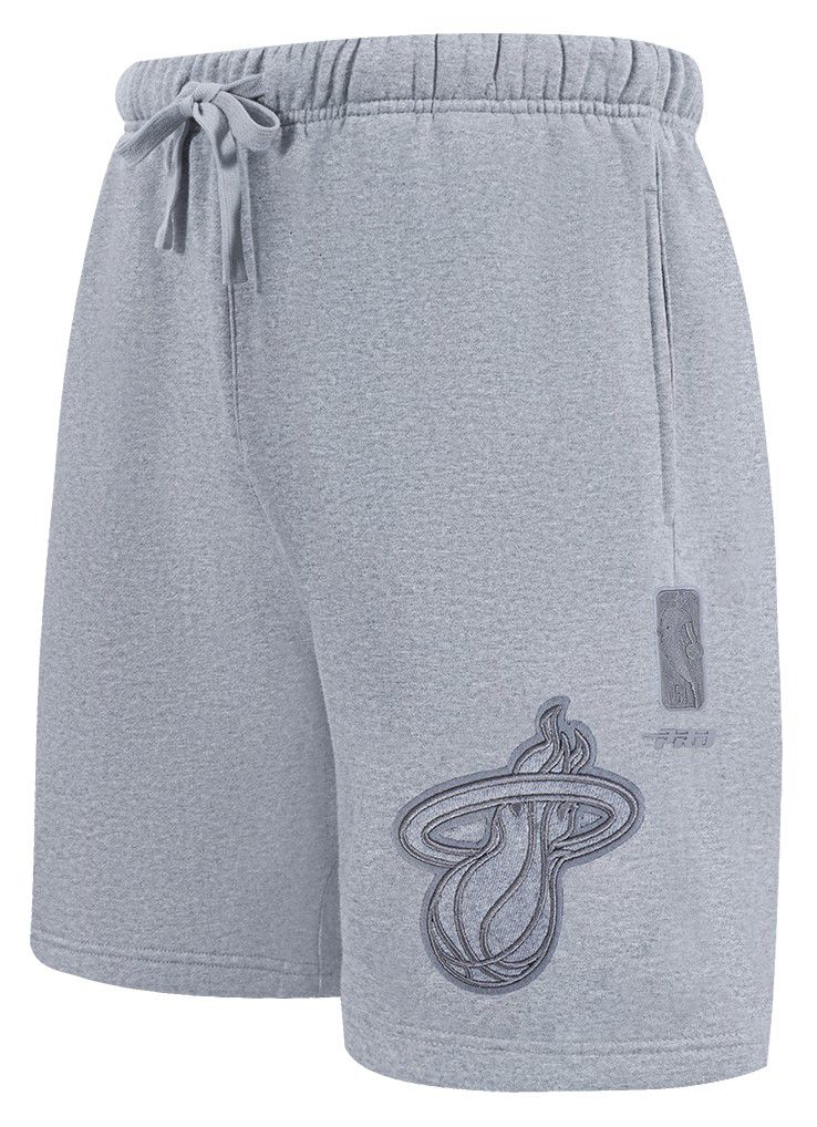 Pro Standard Men's Miami Heat Gray Neutral Fleece Shorts