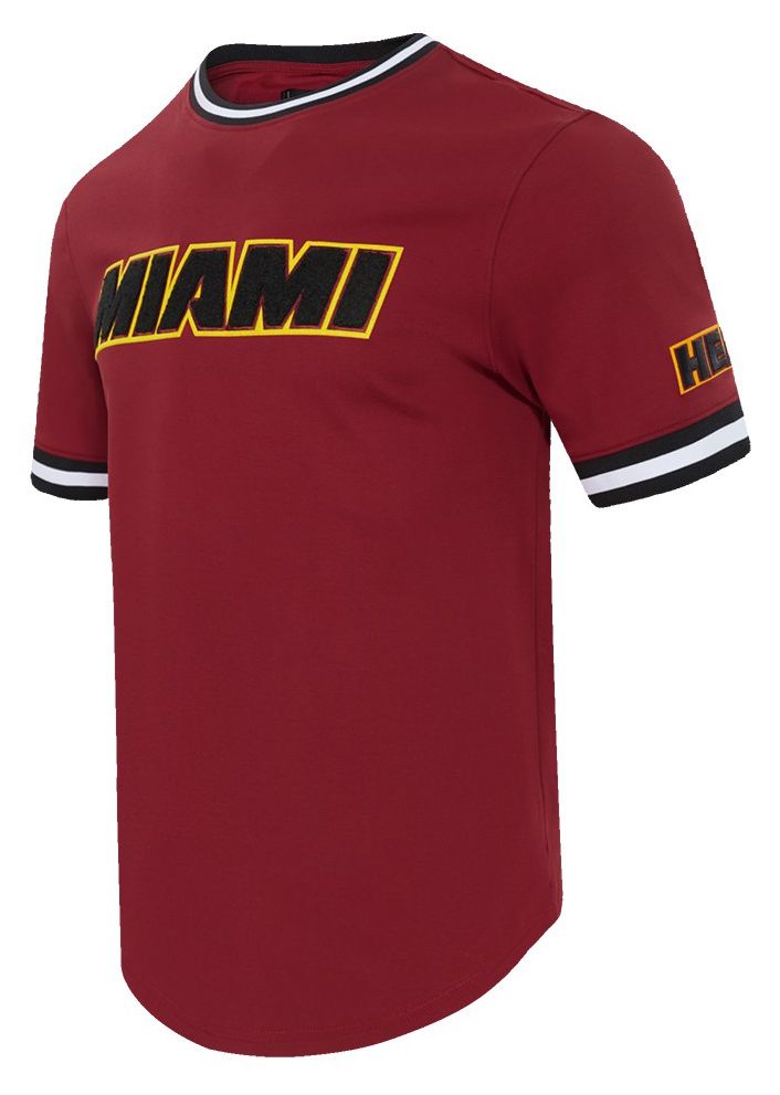 Pro Standard Men's Miami Heat Red Classic Chenille T-Shirt