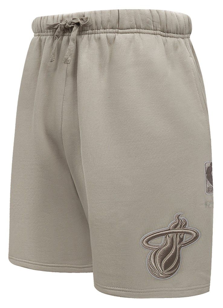 Pro Standard Men's Miami Heat Taupe Neutral Fleece Shorts