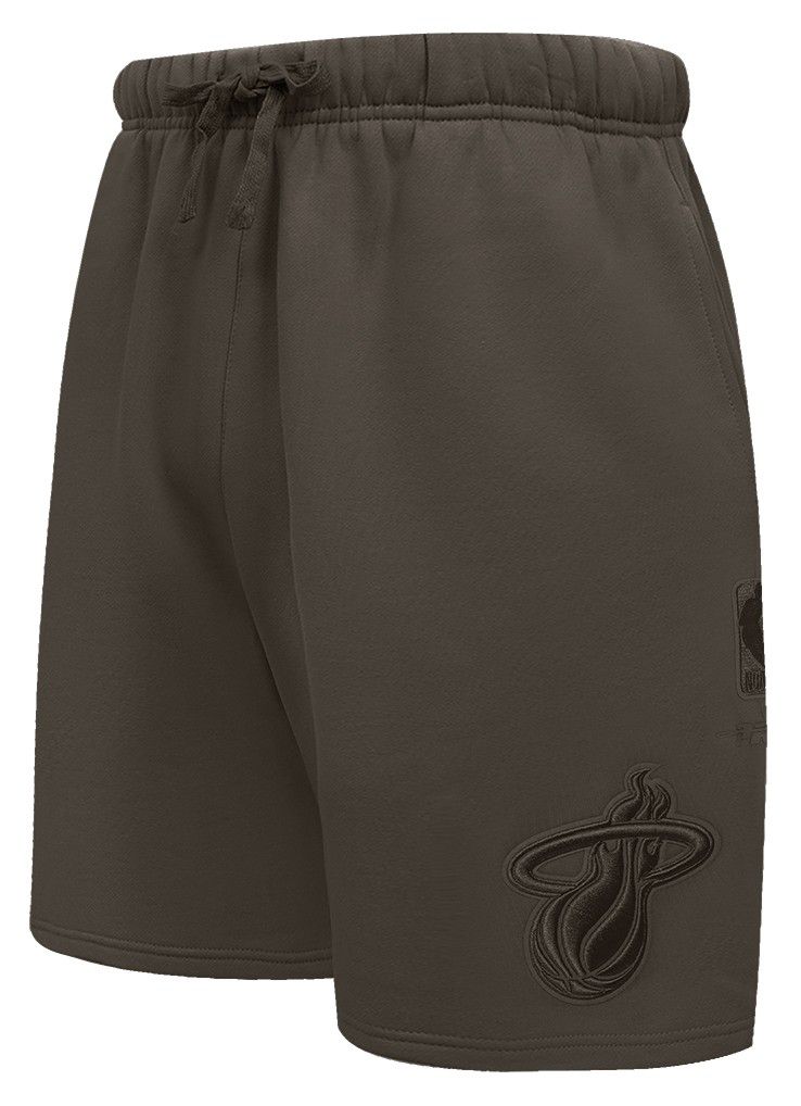 Pro Standard Men's Miami Heat Taupe Neutral Fleece Shorts