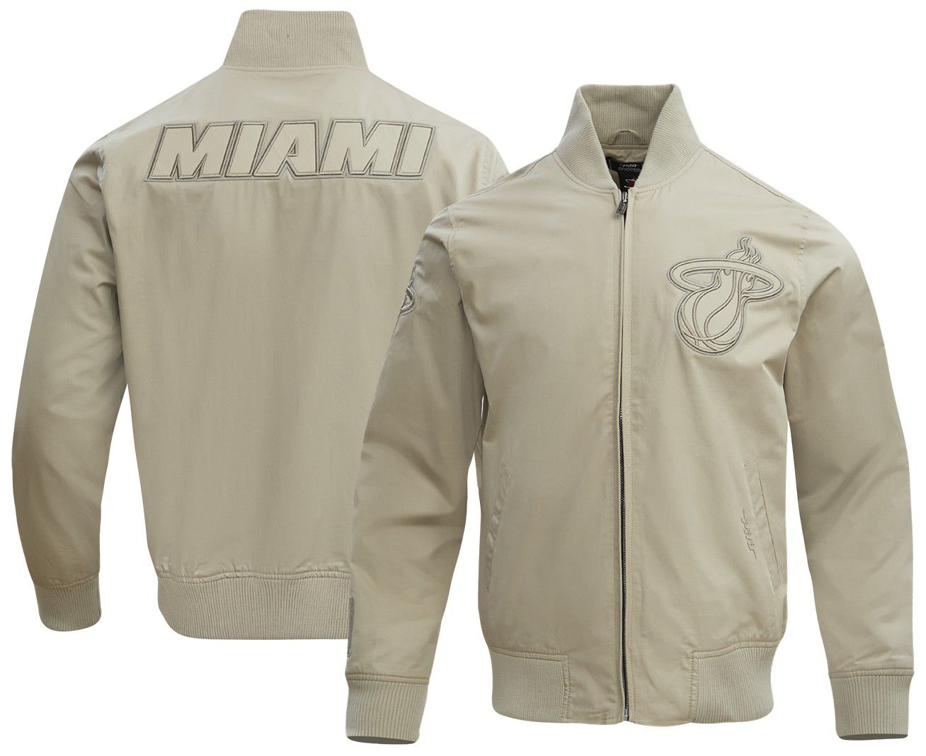 Pro Standard Men's Miami Heat Taupe Neutral Twill Jacket