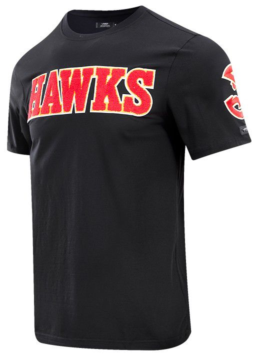 Pro Standard Men's Atlanta Hawks Black Classic Chenille T-Shirt