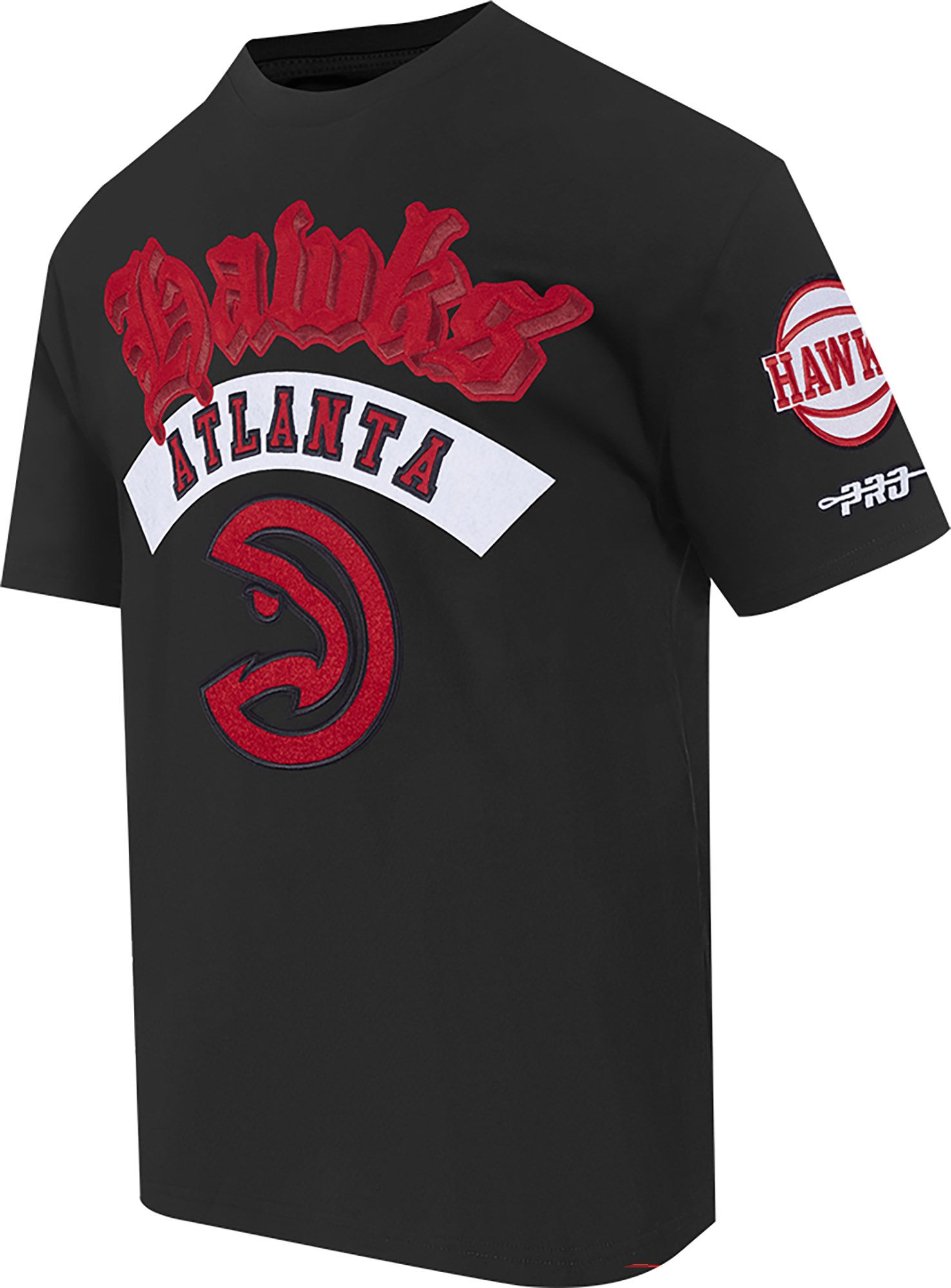 Pro Standard Men's Atlanta Hawks Black Best Of Drop Shoulder T-Shirt