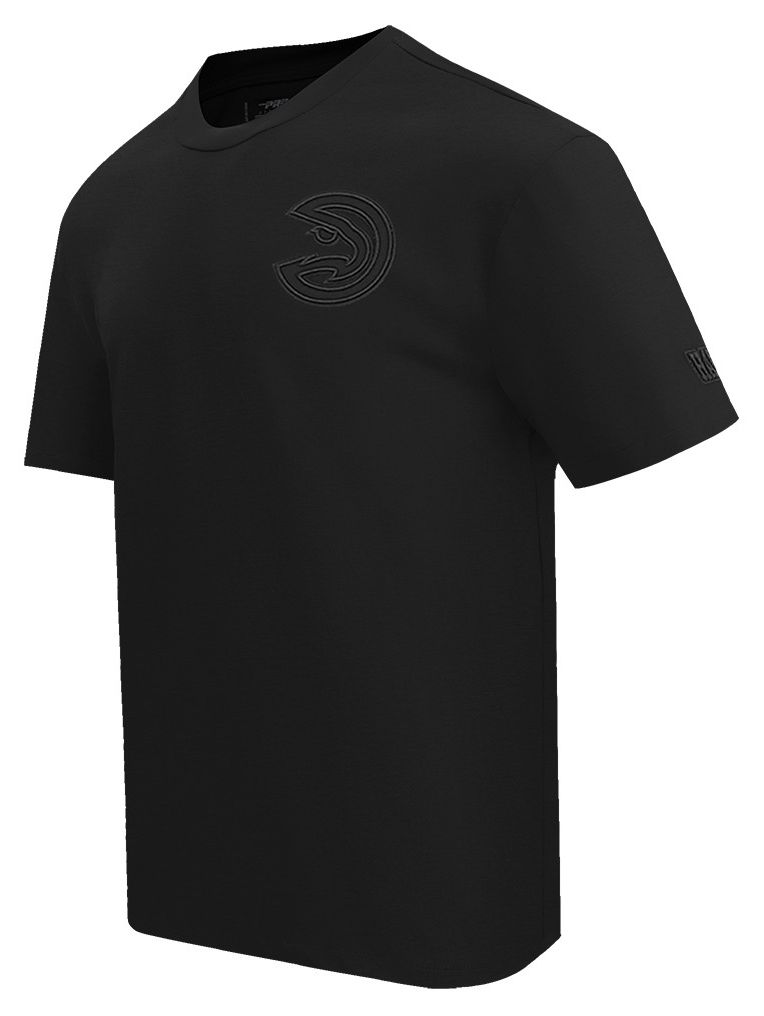 Pro Standard Men's Atlanta Hawks Black Neutral Drop Shoulder Short Sleeve T-Shirt