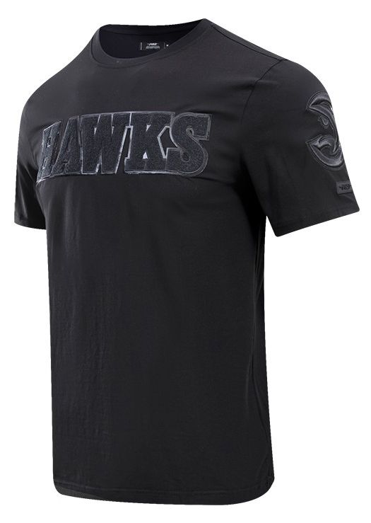 Pro Standard Men's Atlanta Hawks Triple Black Short Sleeve T-Shirt
