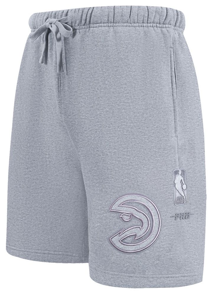 Pro Standard Men's Atlanta Hawks Gray Neutral Fleece Shorts